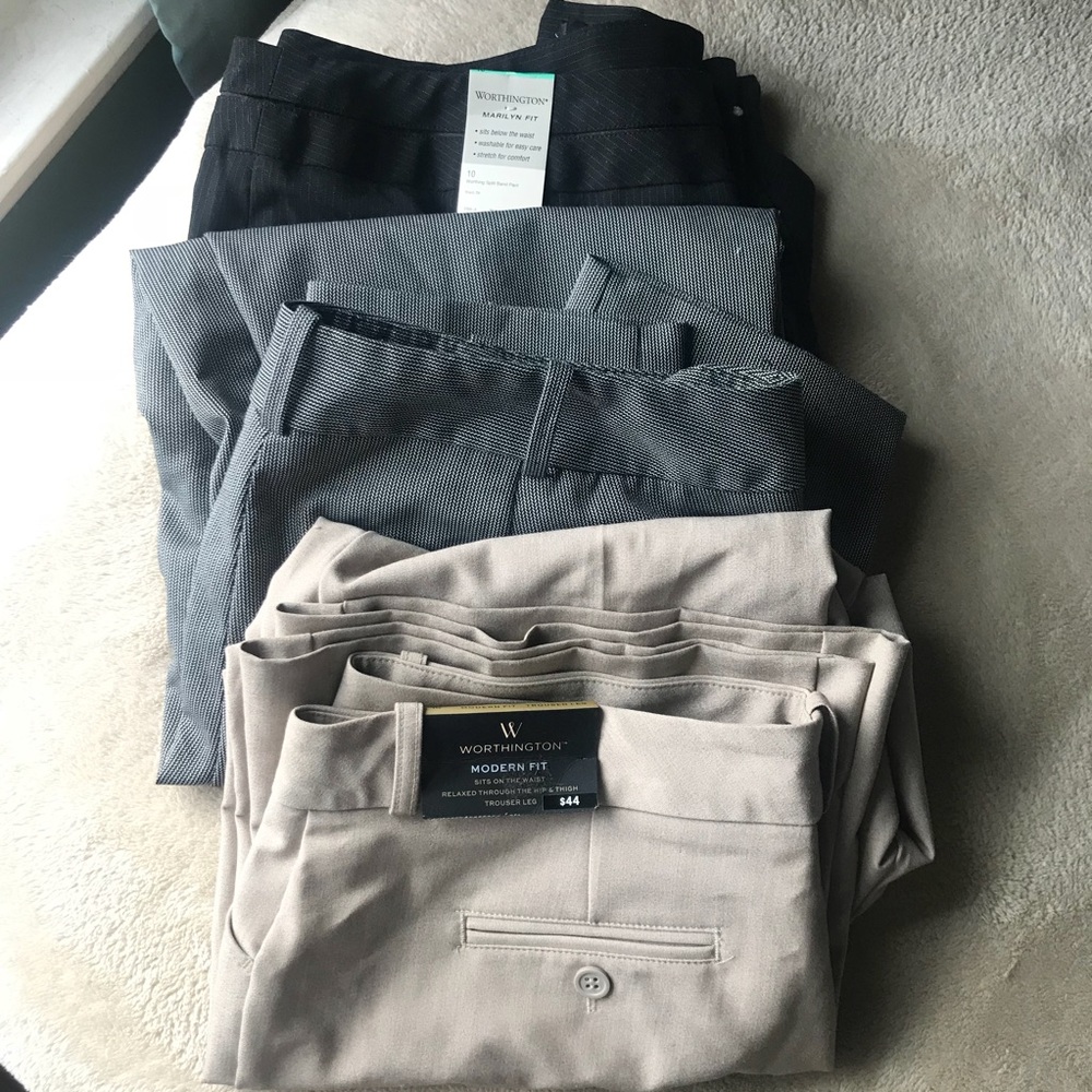 Worthington Dress Pant size 10 bundle 3 pair!